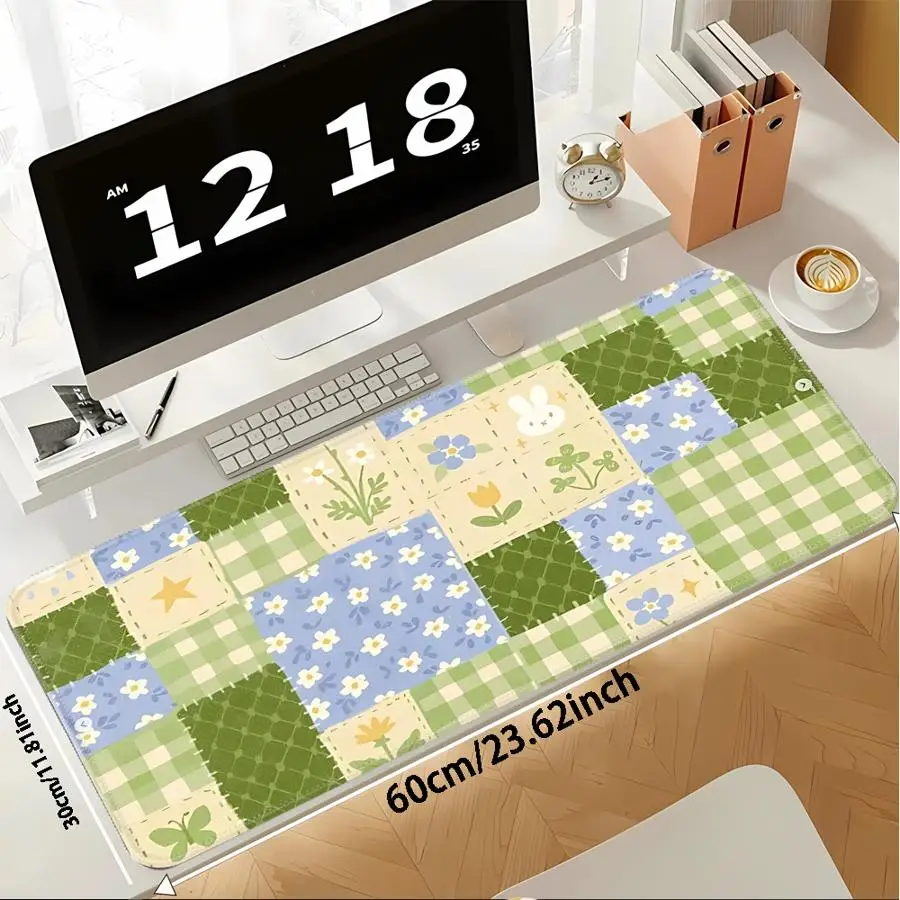Collage Of Flowers overlock Mouse Pad Keyboard Mouse Pad Computer Laptop Pad office Pad Desk accessories Game Console Pad