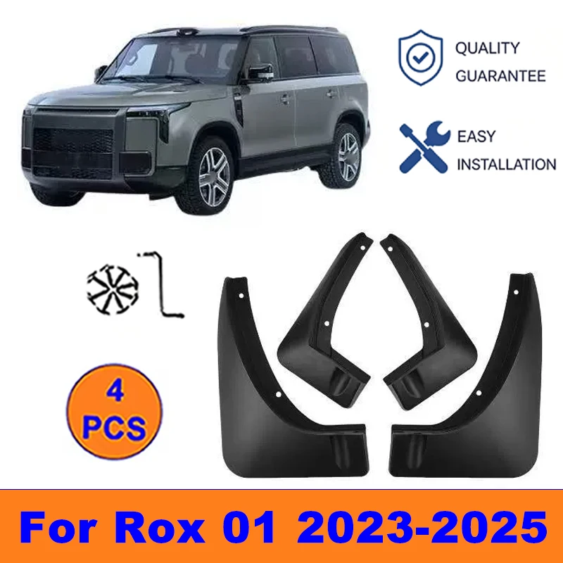 

4Pcs Mud Flaps For Rox 01 2023-2025 - Splash Guards Front&Rear Wheel Fender Mudguards Car Exterior Protection Accessories