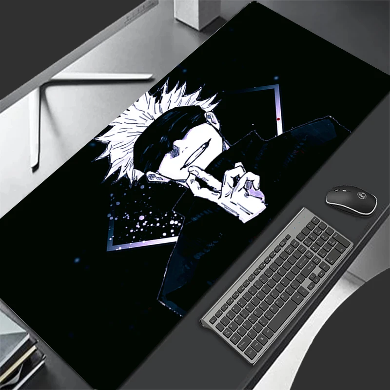 

Computer Varmilo Keyboard Anime Mouse Pad jujutsu Kaisen Gojo Anime Gaming Accessories Table XXL Gamer Carpet Desk Mat Mousepad