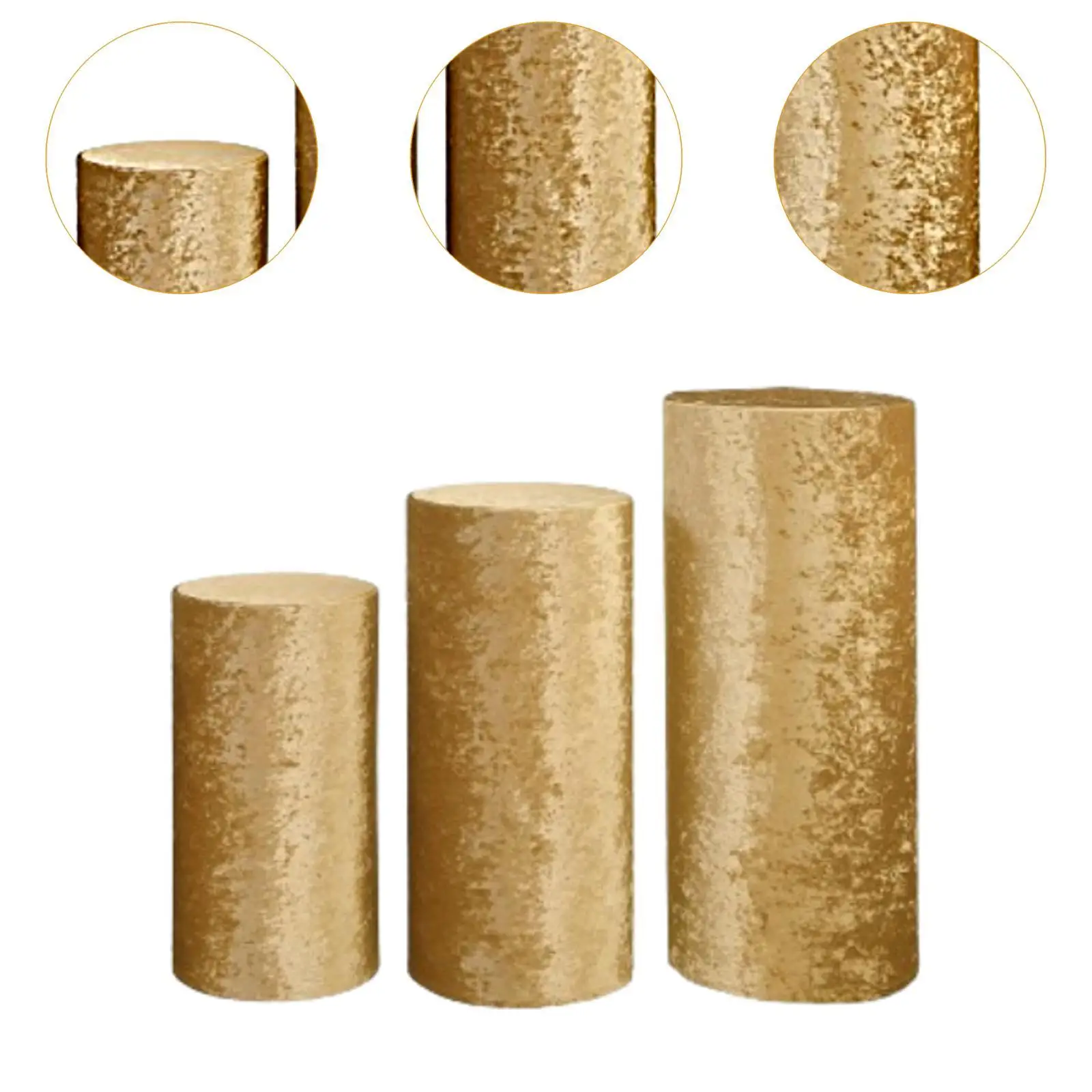 3 pezzi coperture per supporto per cilindro forniture per feste copertura per supporto per zoccolo per cilindro copertura per pilastro per supporto per zoccolo per festa di nozze del Ringraziamento