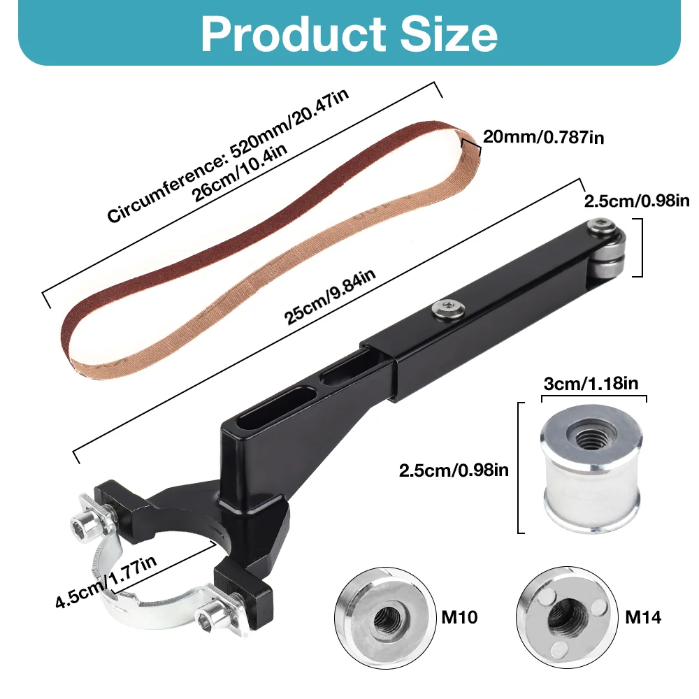 Belt Sander Bracket Angle Grinder Modified Sand Belt Machine For Model100 115 125Angle Grinder For Wood/Metal Grinding Polishing