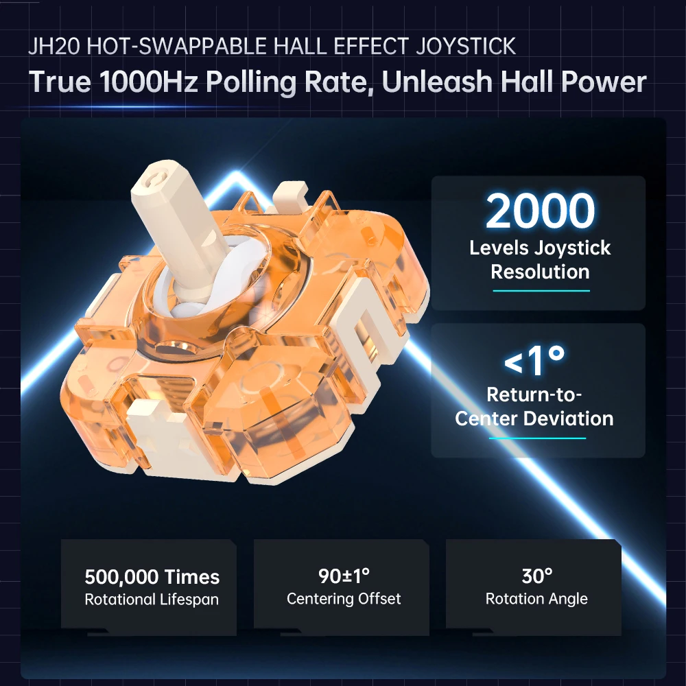 Picture 5: MACHENIKE G6Pro Tri Mode Gamepad Wireless Controller for Nintendo Switch 2 Hall Effect Joystick 1K 2KHz Polling Rate Controller