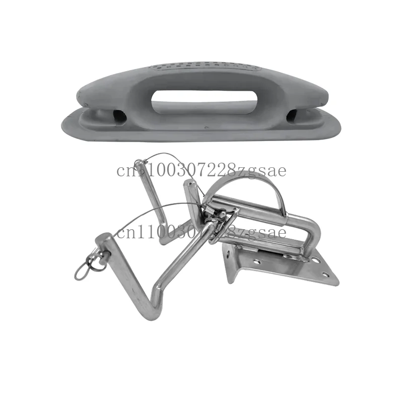 Stainless steel marine docking bracket fast davit set with handle marine yacht speedboat accessories