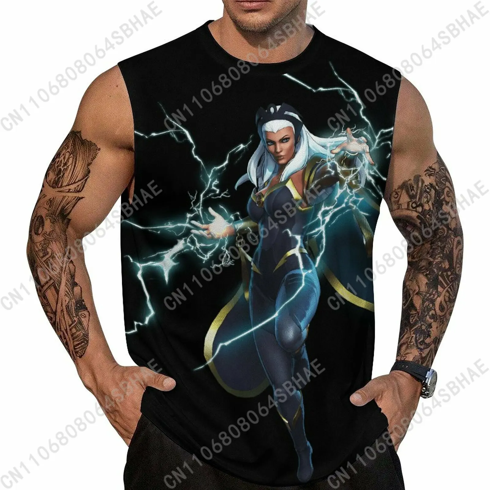 

Marvel Storm Custom Men's Sleeveless Shirt Personalized Tank Top Wear Summer Vest Tops Men Daily Use Cosplay
