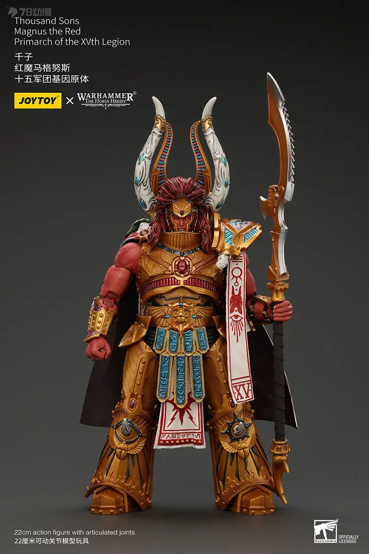 JOYTOY oryginalny Warhammer40K genealogia cesarza koronowanego książęta seria Magnus Qianzi Model postaci zabawki Model prezenty dla chłopców
