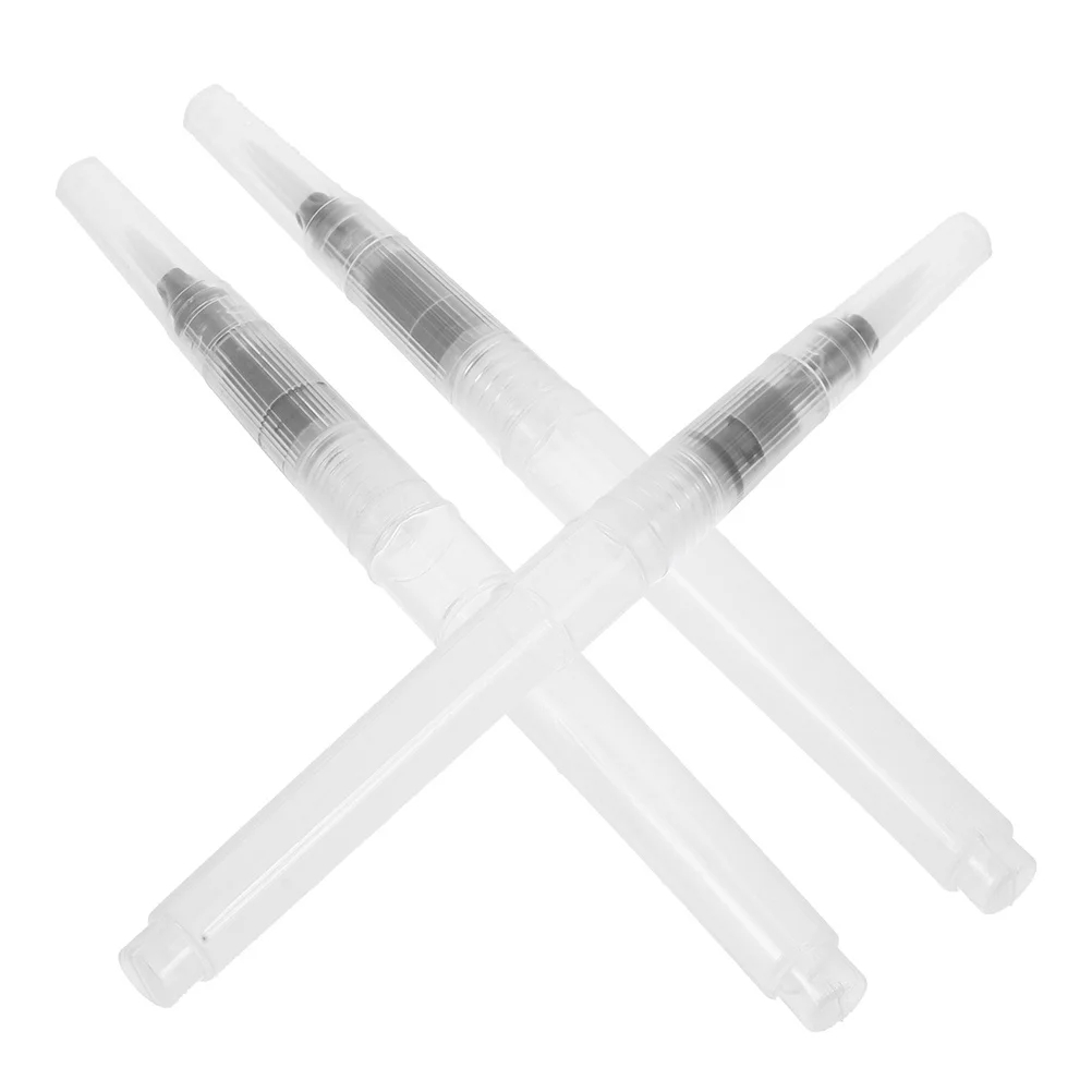 

3Pcs Refillable Watercolor Brush Pens Portable Watercolor Painting Pens Comfortable Grip for Artists Calligraphy Travel