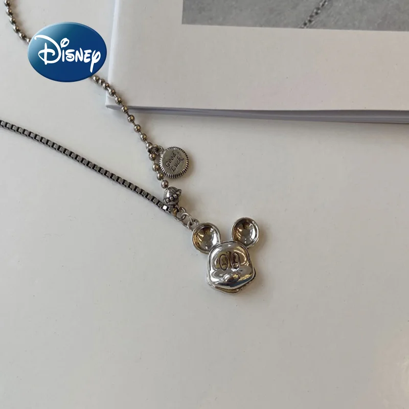 Disney Mickey New Fashion Women\'s Necklace Luxury Brand Mickey Pendant Necklace High Quality Trend Women Jewelry Premium Gift