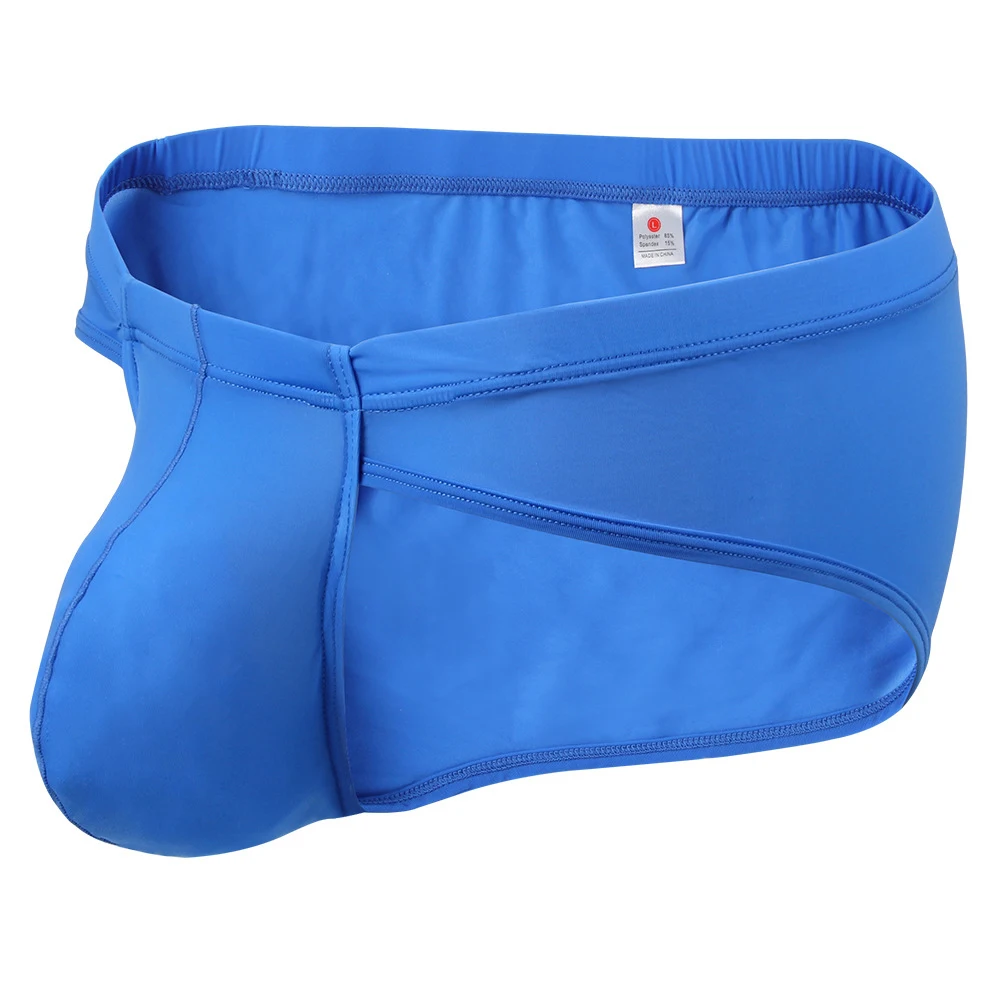 Männliche Slips, Herren-Unterhosen, Unterwäsche, bequem, Übergröße, stilvoller Bikini, niedrige Taille, Ausbuchtungsbeutel, Höschen, solide Tangas