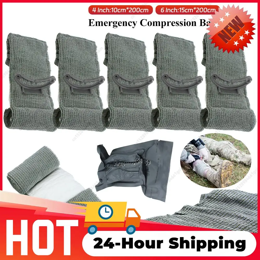 

1-20PCS 6/4 Inch Medical Trauma Kit Outdoor Hiking Camping First Aid Israeli Bandage Trauma Wound Care Emergency Safety Protect