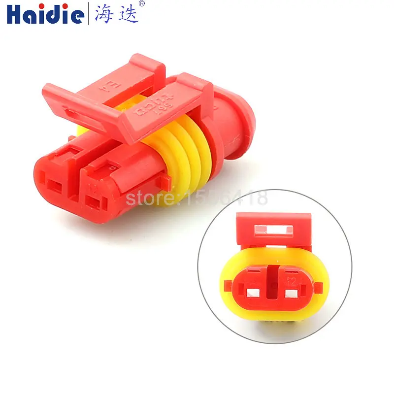 

1-20 sets 2pin cable wire harness connector housing plug connector 282080-1