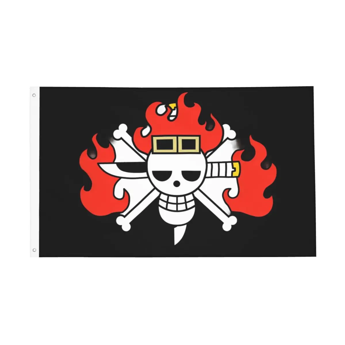 

Kidd Joly Roger One Piece Flag ACE Flags Vivid Color Outdoor Banner Polyester Hanging Decoration 3x5 FT