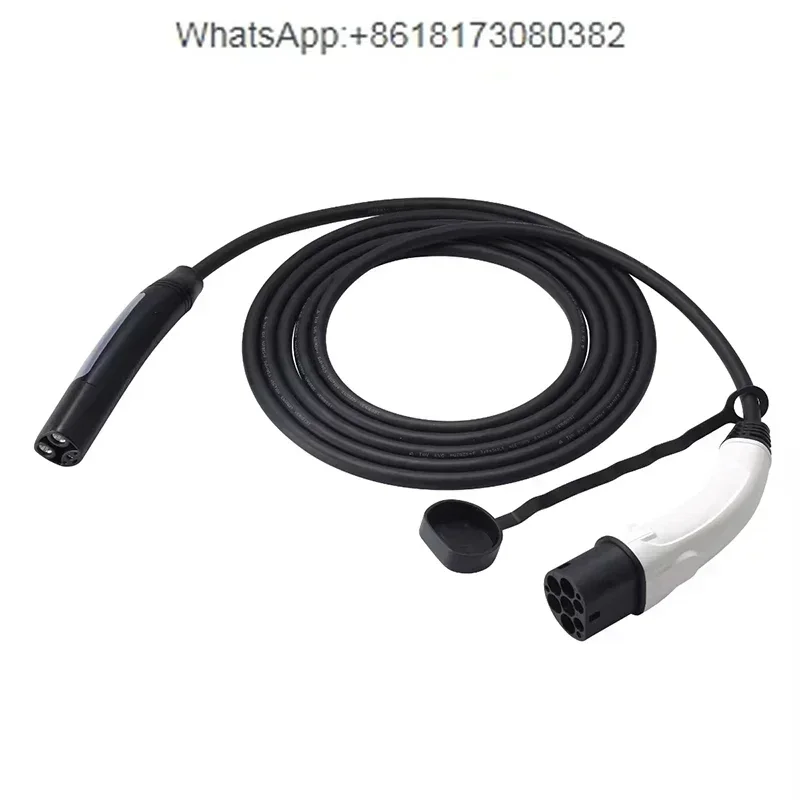 Type2 to extension cord for new energy electric vehicle charging gun, European standard conversion to 32A48A