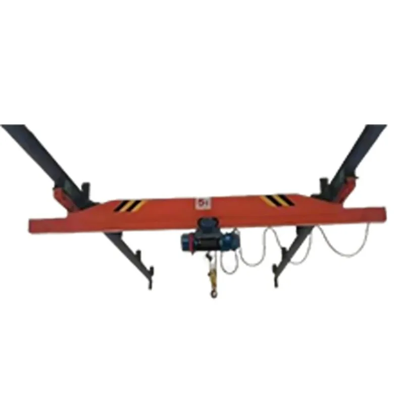 Beam Bridge Crane Hoist with Gearbox 30m Lifting Height 3-16m Span Economical 0.5 Ton Electric Single