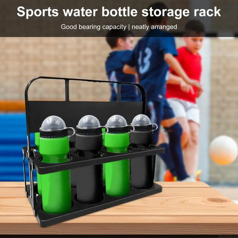 Portable Beer Rack Portable Beverage Bottle Crate Reusable 8-Pack Beer Carrier Foldable Serving And Storage Crates with Handle