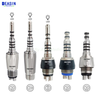 Dental Hand Piece Spare Parts LED Kavo Handpiece Quick Coupling Connector 6 holes/4Hole Air Turbine Materials