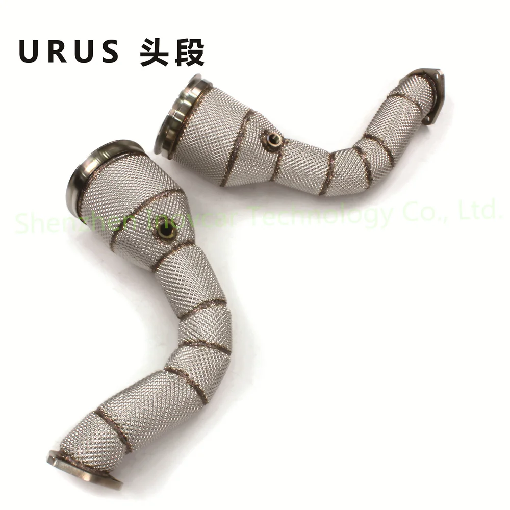 Car Accessories Modified Downpipe Three Way Catalytic For Lamborghini URUS 2018 4.0T V8 Stainless Steel Down Pipe