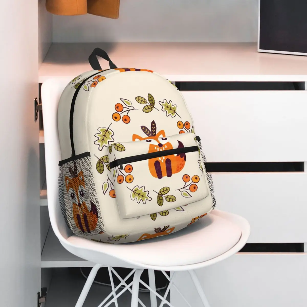 

Рюкзак Little Fox с осенними ягодами, рюкзак большой емкости для мальчиков и девочек, школьная сумка, сумки на плечо для мужчин и женщин