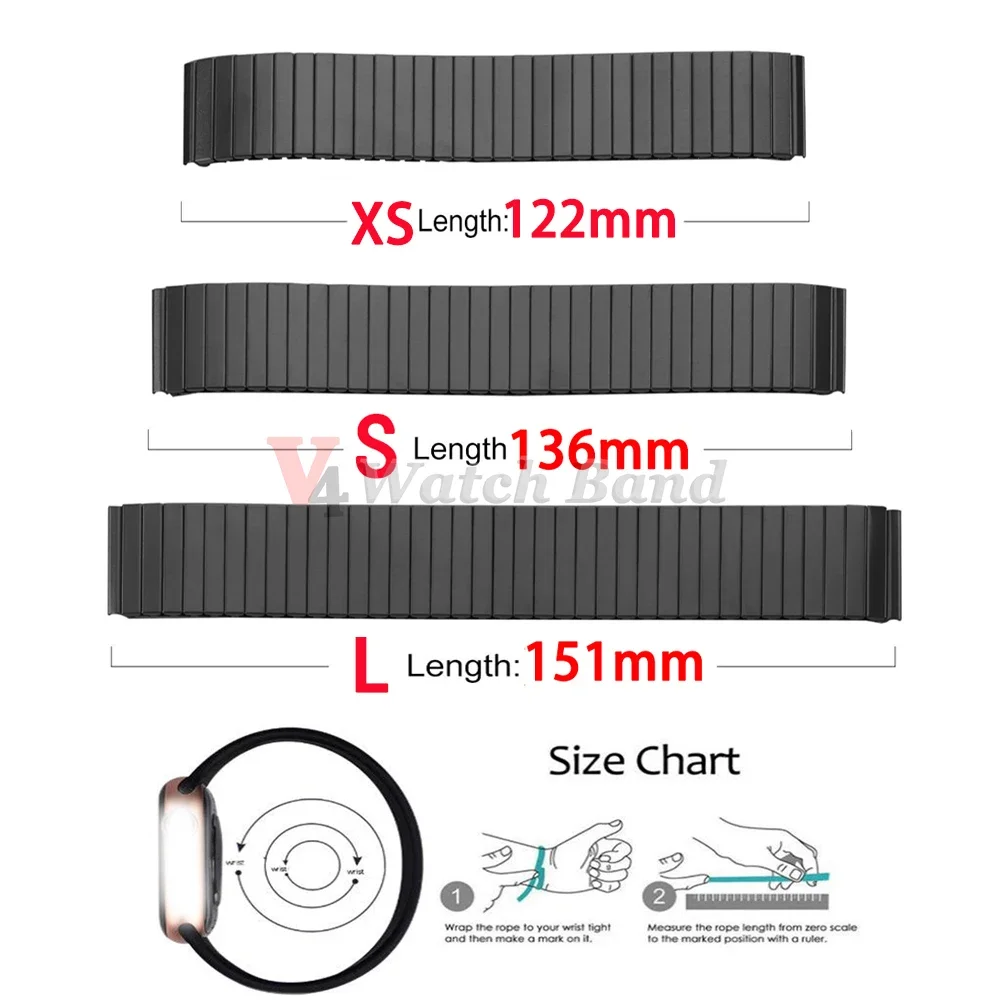NEUES Schnellverschluss-Edelstahl-elastisches Stretcharmband 14/16/18/20/22 mm Uhrenarmband-Zubehör Armband Metall-Erweiterungsgurte – Detail 1