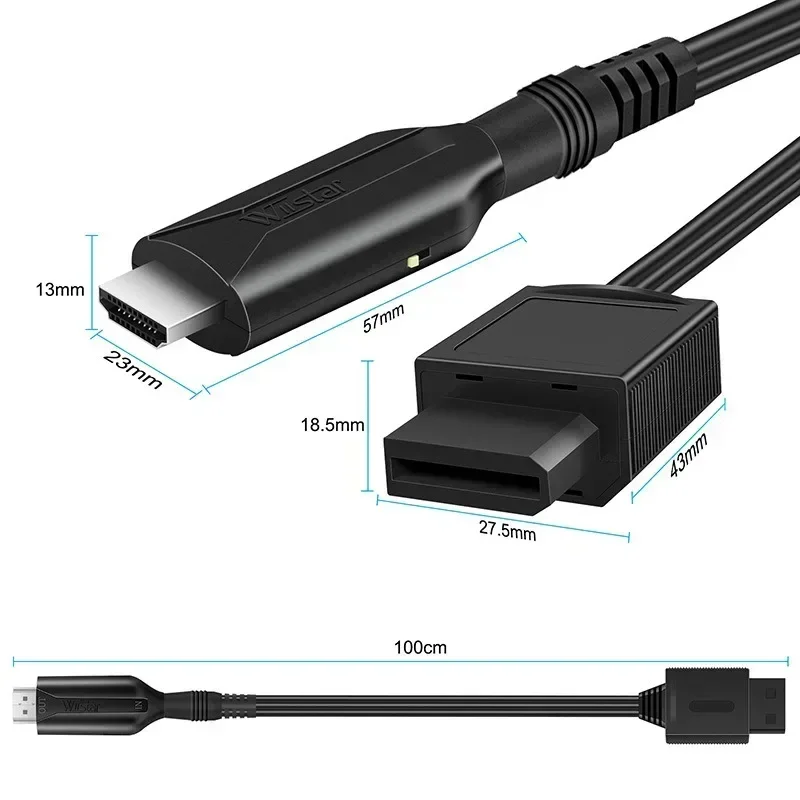 WII to HDMI-Compatible Converter Cable WII2HDMI For HDTV Monitor Display Wii to HDMI Adapter HD 720P/1080P