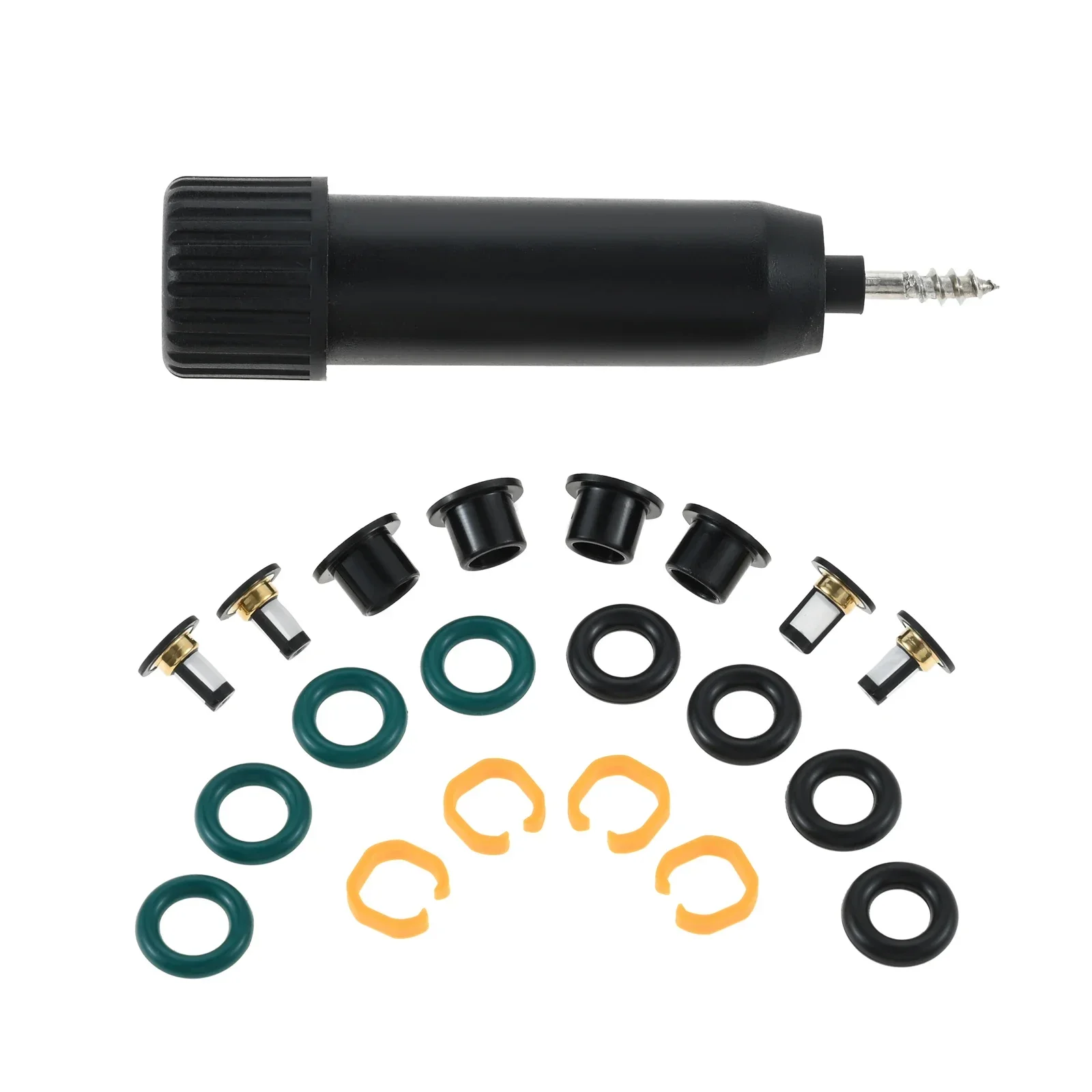 Rubber Fuel Injector Seal Repair Kit 16600EN200 FJ1056 FIJ0026 1660010Y17 for Nissan Tiida 2007-2018 Sentra Versa Cube 1.8L 2.0L