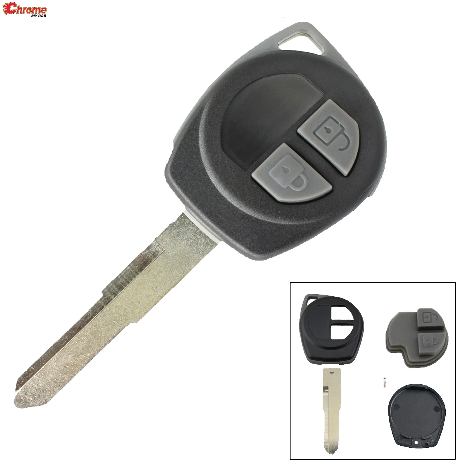 

Корпус автомобильного ключа для Suzuki Swift Grand SX4 Liana Splash Vitara Grand Vitara Alto Jimny Key 2-кнопочный брелок без стандартного HU133R