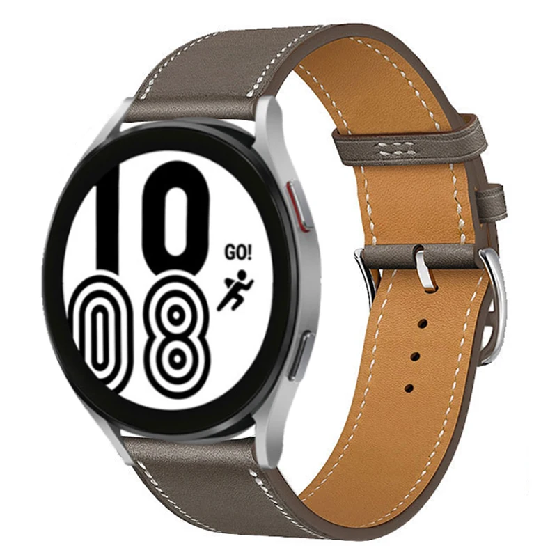 Leather Strap For Galaxy Watch 6 40mm 44mm/Classic 47mm 43mm 4 Classic 46mm 42mm Bracelet correa Samsung Galaxy Watch 5 pro Band