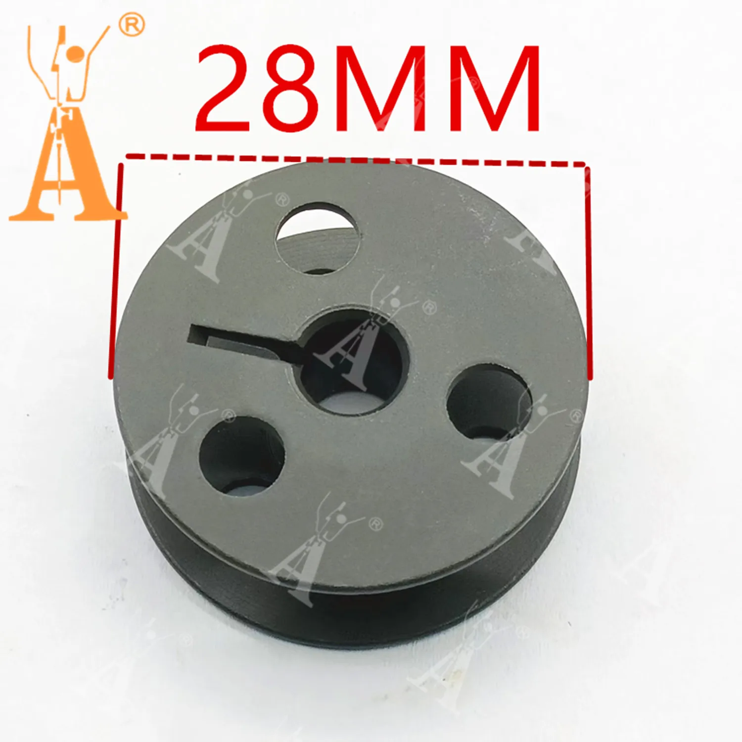 بكرة سوداء مع Knurl لـ JUKI LU-1510/1560/2810/2860 PLC-2710 PLC-2760 Universal Three متزامن سميك 213-34800