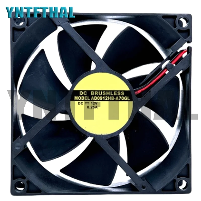 New Fan 9CM 90 * 90 * 25 12V Two Lines AD0912HB-A70GL