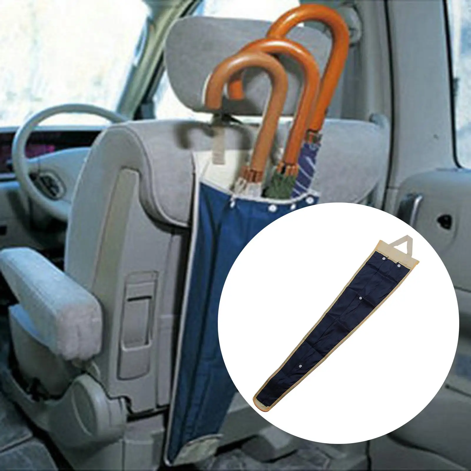 Umbrella Folding Adjustable Protector for Car Seat Back Wet