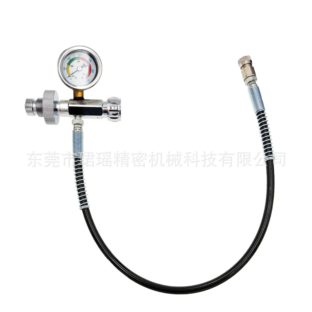 

Submersible G5/8 threaded inflator, inflatable connector, air-through connector with 24-inch trachea large to small