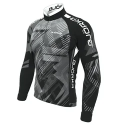 Bjorka Spring/Autumn Cycling Sport Wear Mens Long Sleeve Bicycle Thin Jersey Quick Dry Breathable Shirt Ciclismo Maillot Mtb Top