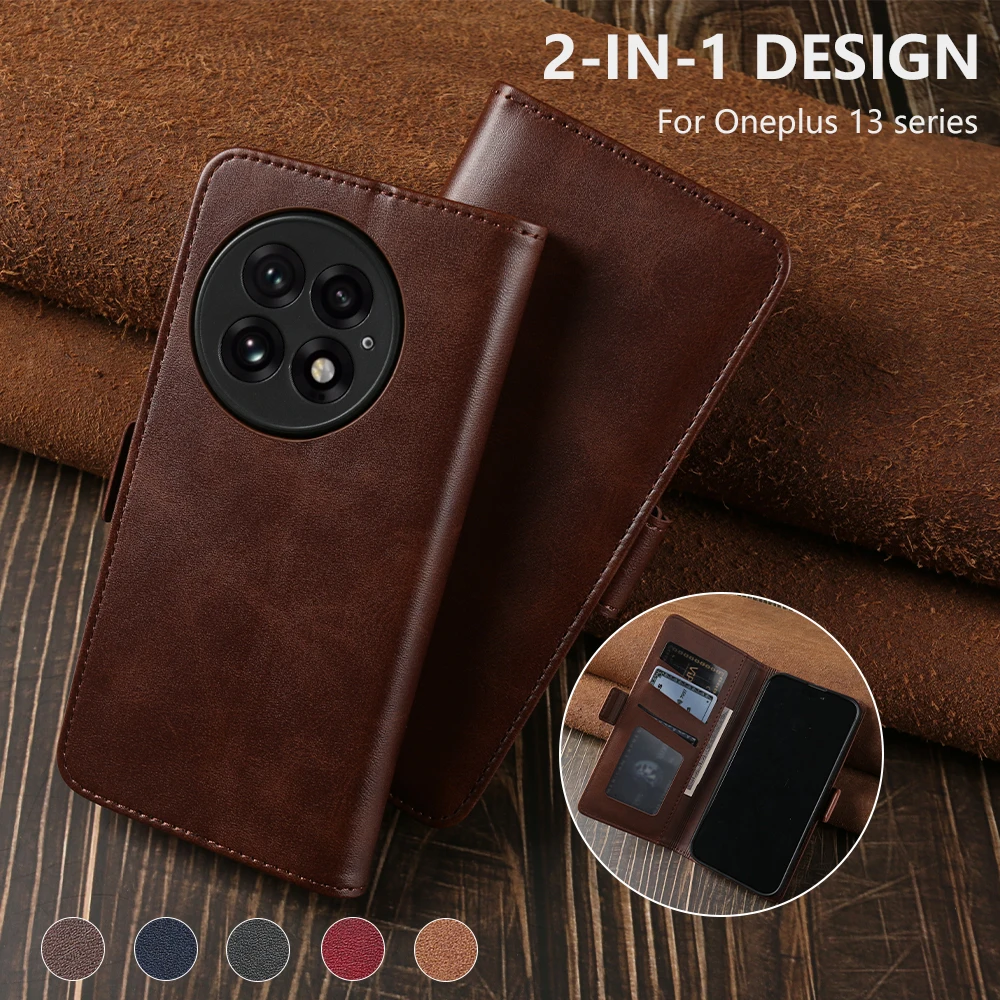 

for OnePlus 13 13R 13S 13T 12 12R 11 11R 10T 10R 10 Pro Wallet Phone Cover for OnePlus Nord N10 N20 N30 5G N100 Leather Case