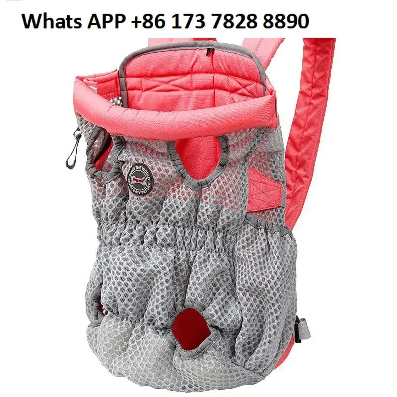 Go out Portable four-legged backpack Large chest bag Breathable pet backpack