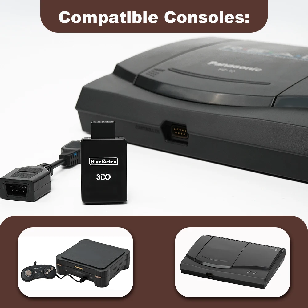 Adapter bezprzewodowy kontroler do gier BlueRetro retroskaler do FZ-1 FZ-10 konsole do kontrolerów Gamesir T4 Pro PS4 PS5 8Bitdo — zdjęcie produktu 4
