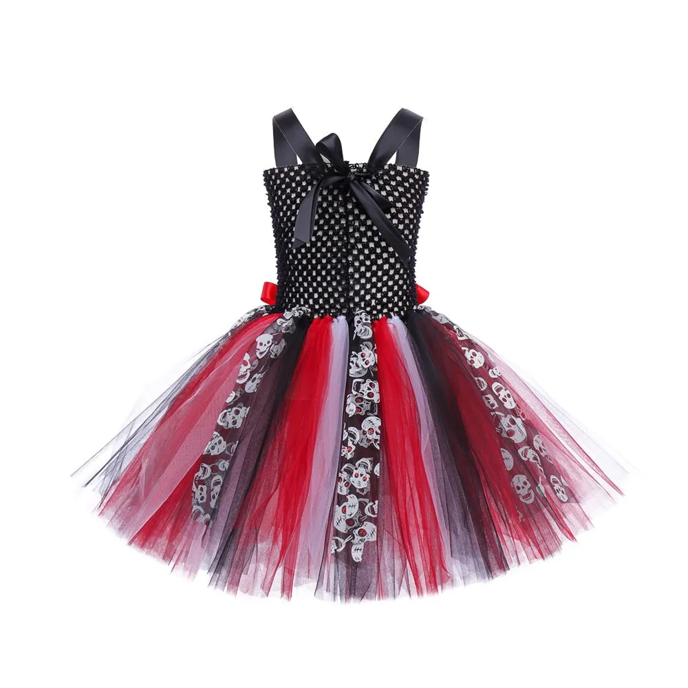 Mädchen-Cosplay-Kostüm Kleid Kinder Piraten-Themen-Rollenspiel-Outfit Gestreifter Rock mit Hut und Augenklappe für Halloween-Bühnenauftritte – Detail 13