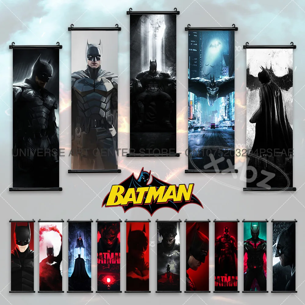 

Batman Posters Bruce Wayne Superhero Home Decor Joker Wall Artwork Justice League Hanging Painting Dark Knight Scrolls Picture