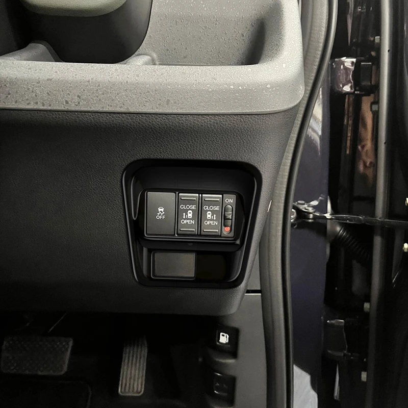 RHD لهوندا الحرة الهواء/كروستار 2024 2025 ABS الأسود عجلة القيادة مقبض الباب والعتاد التحول غطاء لوحة ظروف الهواء غطاء فتحة التهوية #5