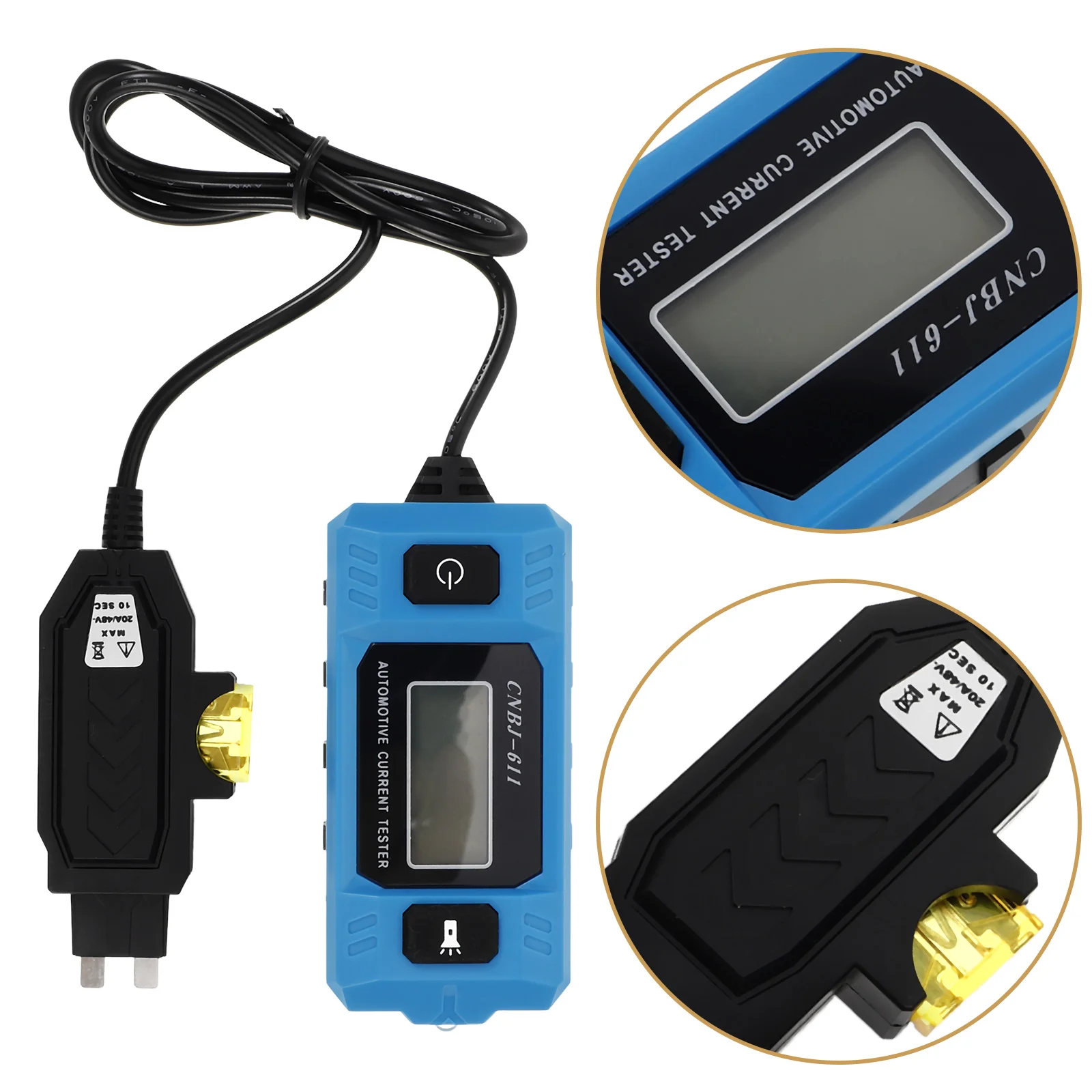Current Wire Tester Electrical Tool Amp Fuse Meter Automotive Fuse Tester Mini No Vehicle Leakage