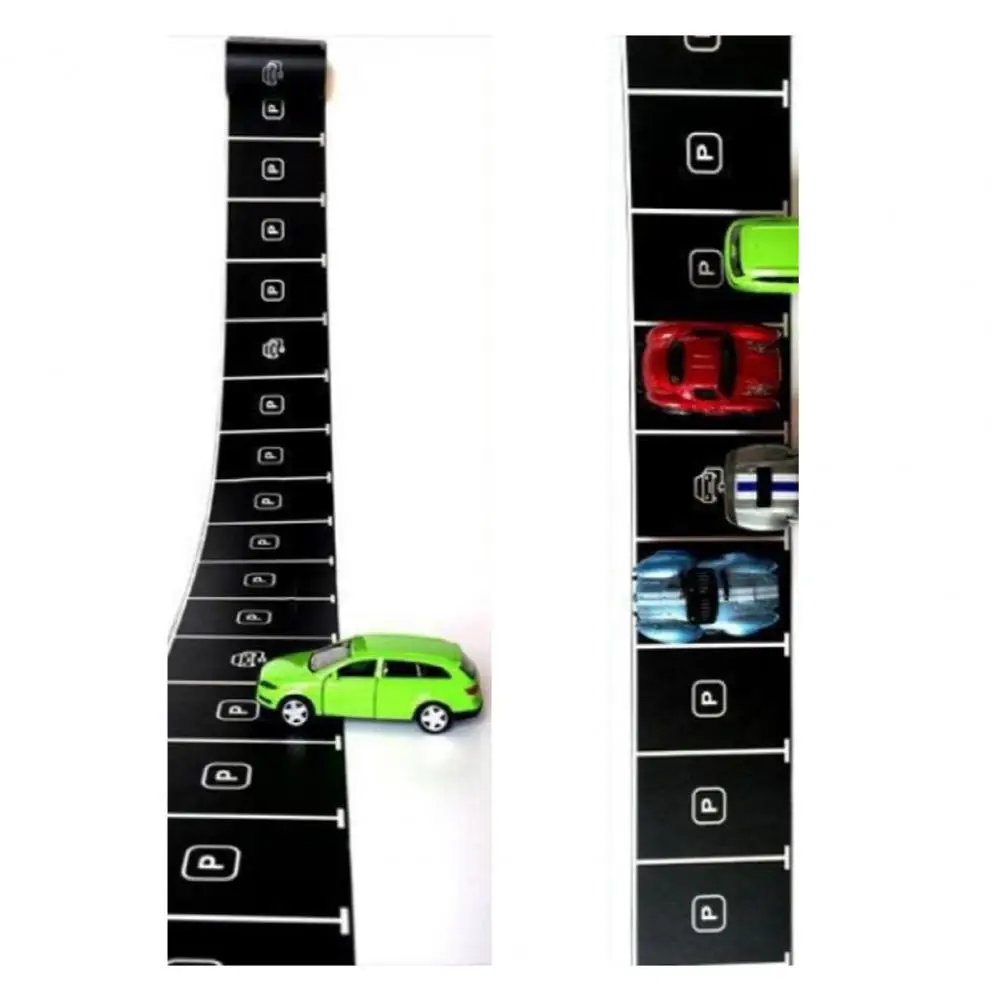 

Non- Road Tape Black Roadway Tape for Kids Residue-free Car Track Sticker Miniature Decor Crafting Toy for Racing for Toddlers