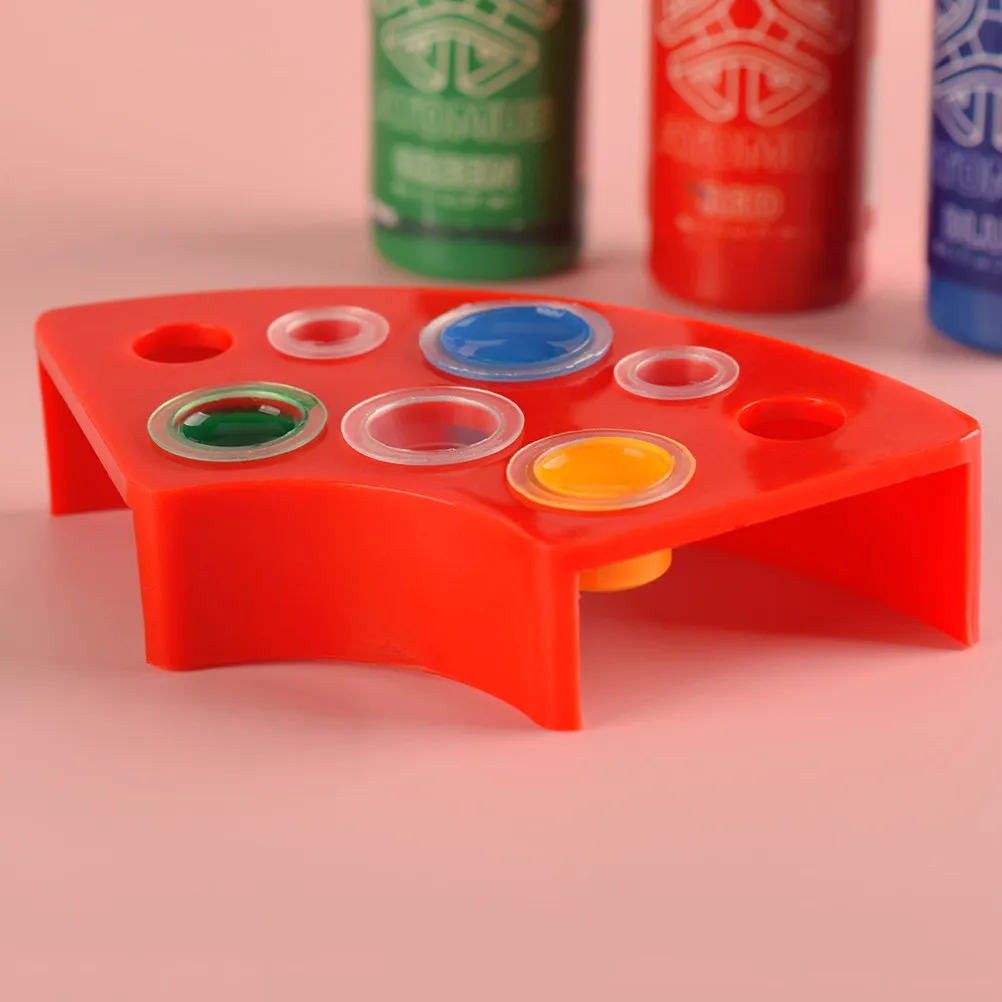 

Набор из 2 пластиковых подставок для тату-чернил с несколькими отсеками, удобный держатель для пигментов, аксессуар для тату-салонов