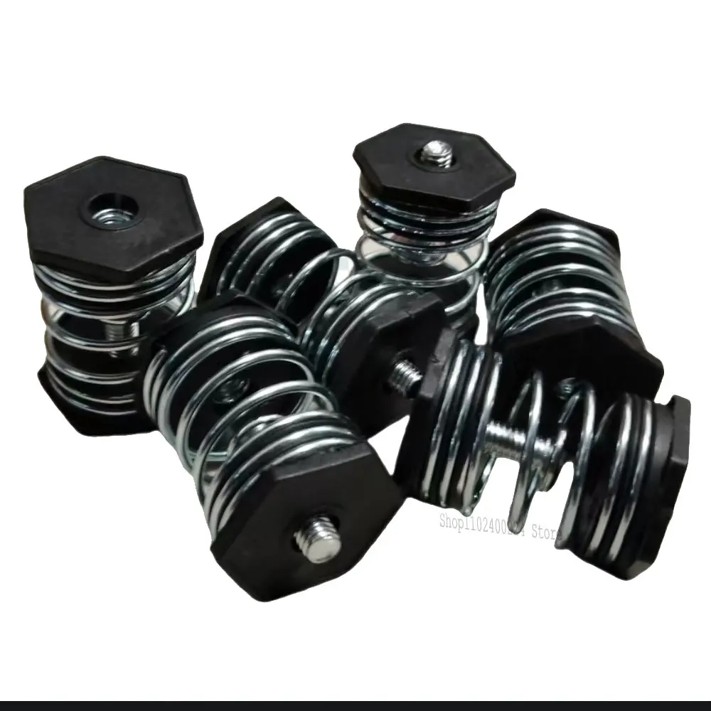 4pcs M6 40mm Length Air Pump Shockproof Compression Spring Damping Spring Seat