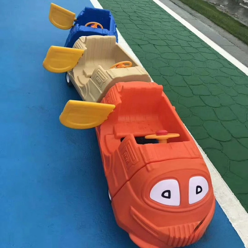 Kindergarten multi-person cooperation car small train team sliding assistance car outdoor sports toys amusement equipment