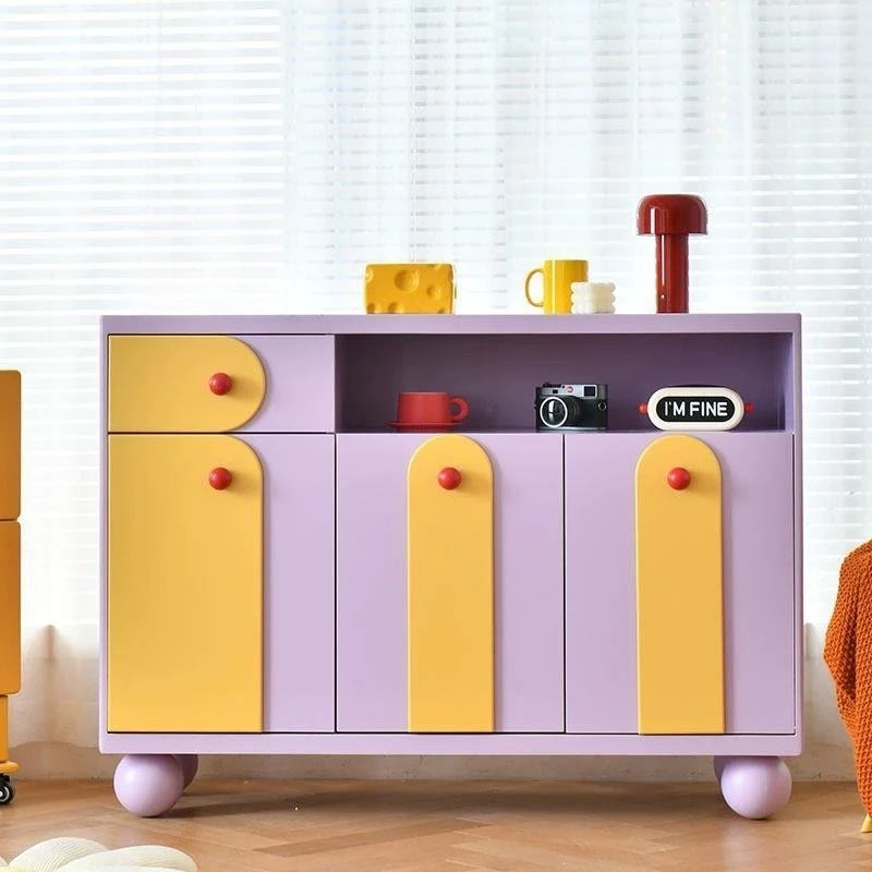 LTT Dopamine Contrast Bucket Cabinet Living Room Edge Cabinet Bedroom Storage Cabinet