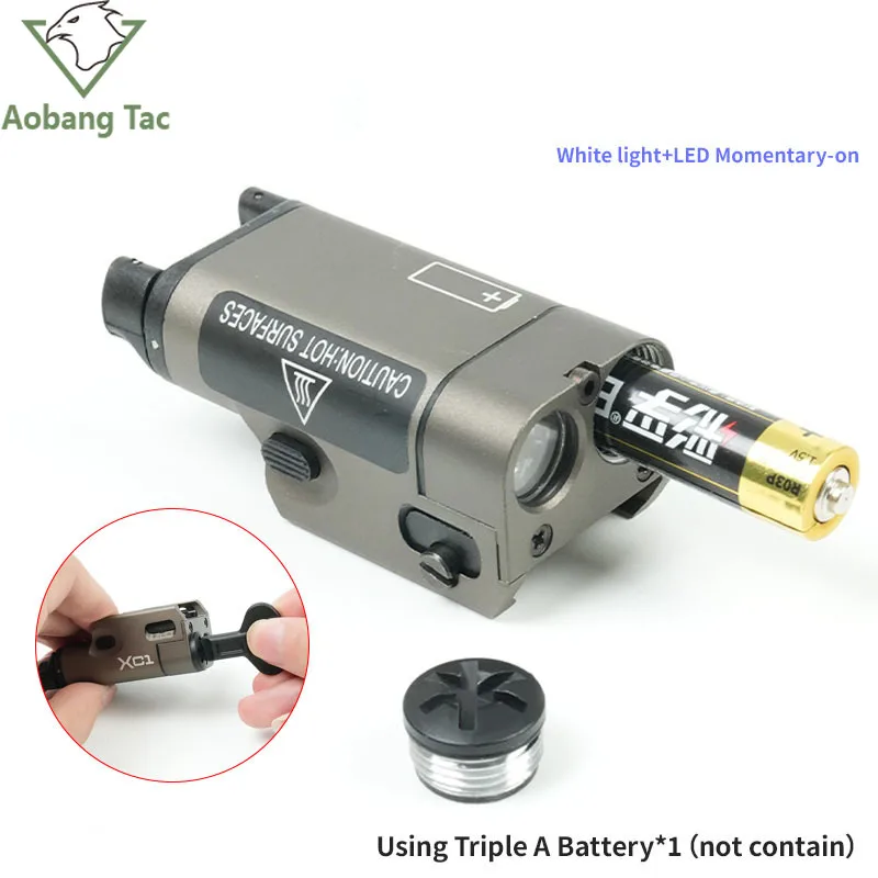 Aluminum Tactica SF XC1 Outdoor Hunting Gun G17 G18 G19 Hanging Metal Pistol Flashlight Fit 20mm Rail