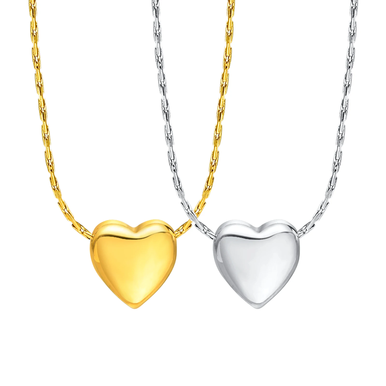 

Small Love Heart Pendant Necklace for Women , Stainless Steel Adjustale Chain Party Birthday Gifts