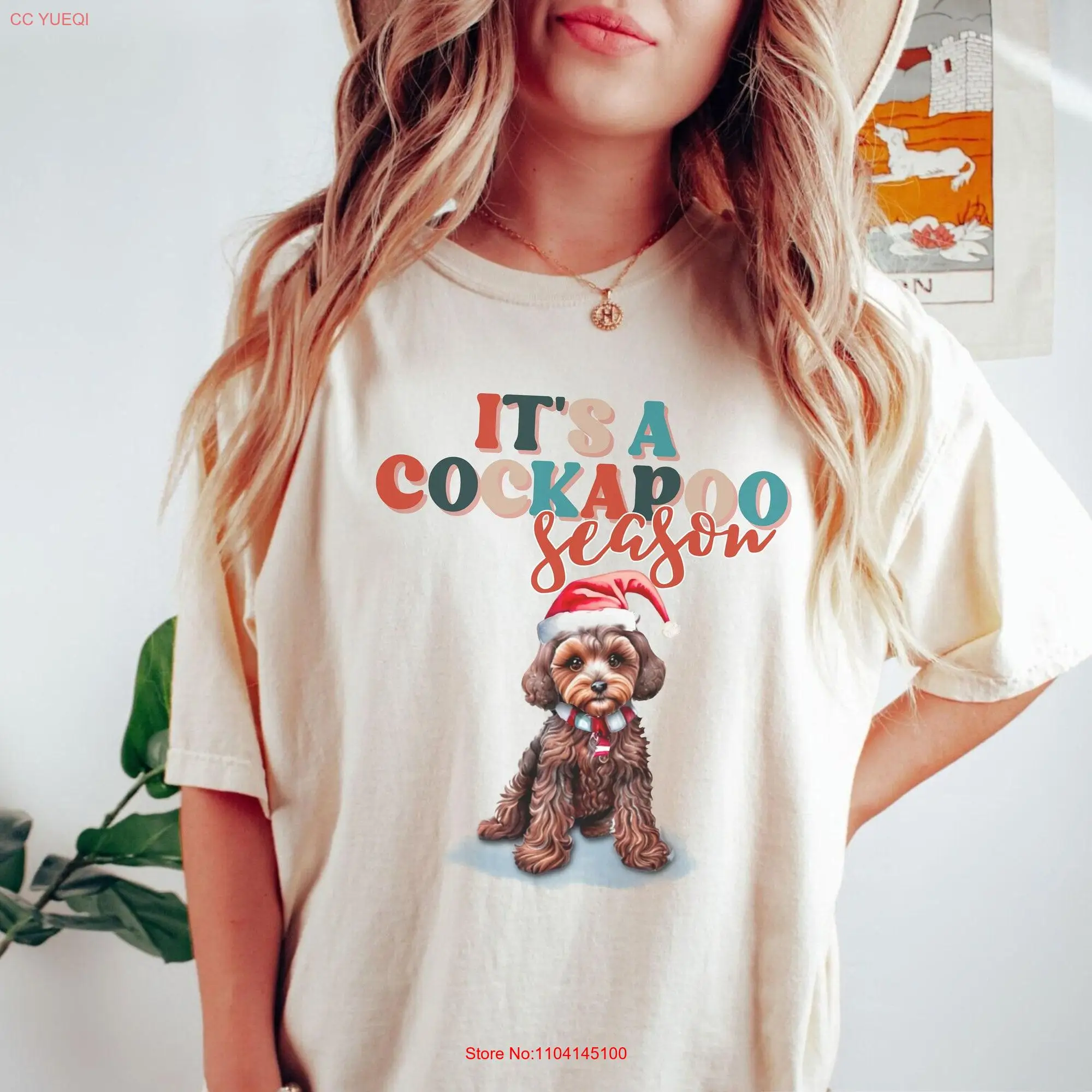 Cockapoo Christmas T Shirt Comfort Colors for Mama Dog Lovers Xmas s Lover Ideas long or short sleeves