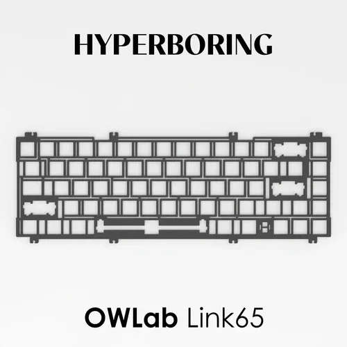 

OWLab Link65 Keyboard Plate or PCB Mounted Type Plates Aluminum FR4 PP PC POM materials