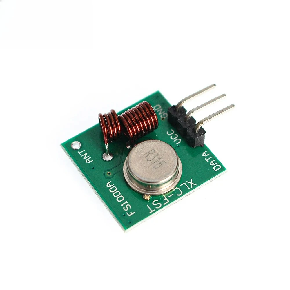 315 ميجا هرتز وحدة تجديد فائقة 433 ميجا هرتز وحدة إرسال لاسلكية للترددات اللاسلكية ومجموعة الاستقبال تيار مستمر 5 فولت لاردوينو