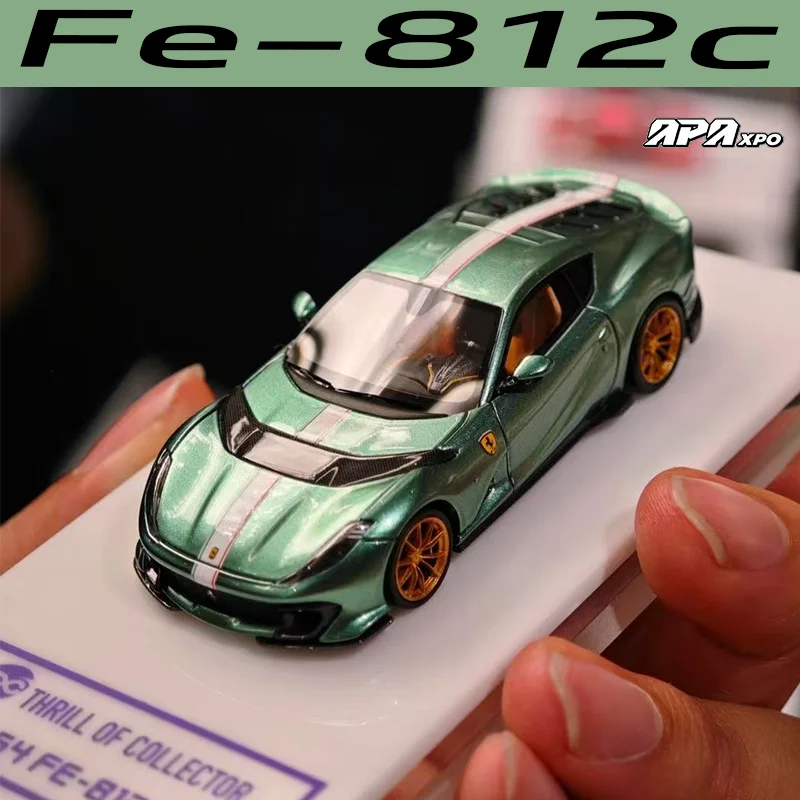 TOC Fuleme 1/64 812C Eisgrün Legierung Kraftfahrzeug Diecast Modelle Auto Spielzeug Sammlung Jungen Weihnachtsgeschenke