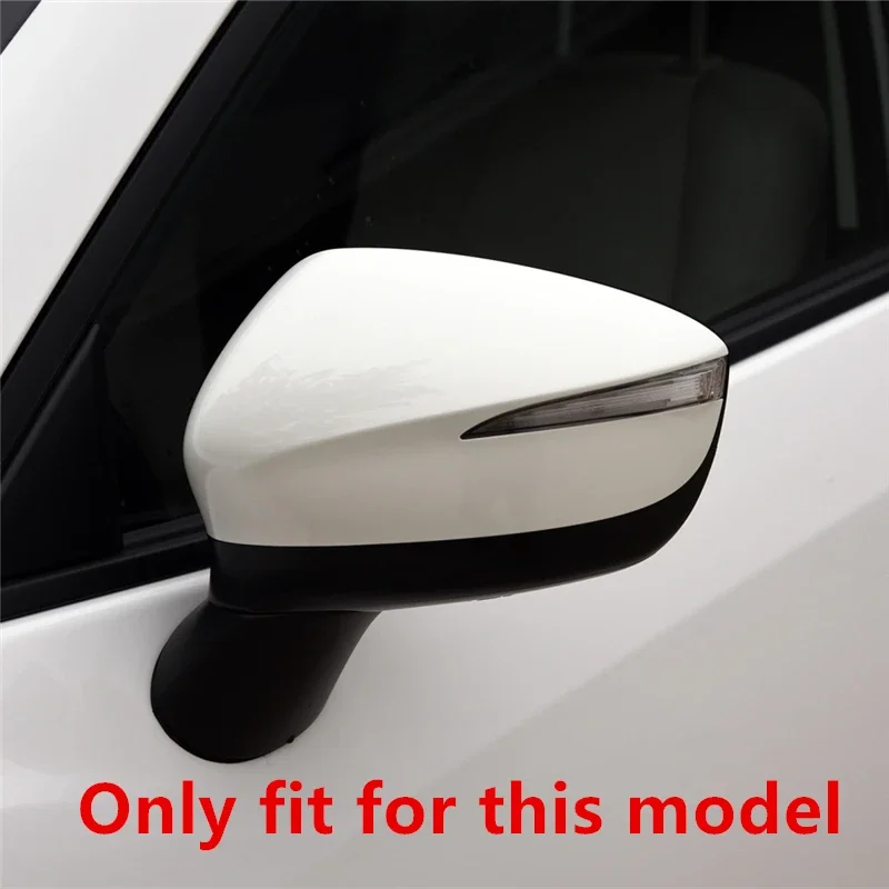 1pcs Car Wing Side Rearview Mirror Cover Cap Shell For Mazda CX-3 CX3 2013-2022 CX-5 CX5 2015 2016